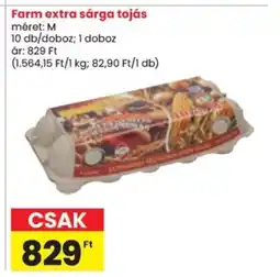 Spar Farm extra sárga tojás ajánlat