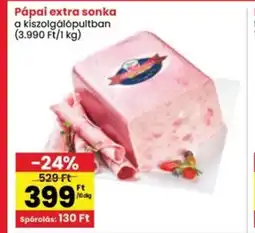 Interspar Pápai extra sonka ajánlat