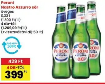 Interspar Peroni Nastro Azzurro sör ajánlat