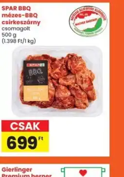 Interspar Spar BBQ mézes-BBQ csirkeszárny csomagolt ajánlat