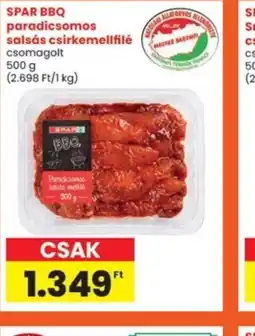 Interspar Spar BBQ paradicsomos salsás csirkemellfilé ajánlat