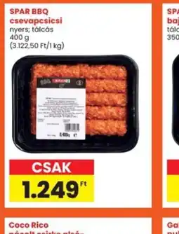 Interspar Spar BBQ csevapcsicsi ajánlat