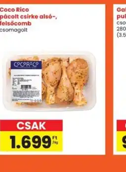 Interspar Coco Rico pácolt csirke als-, felsőcomb ajánlat