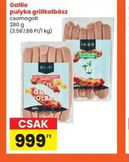 Interspar Gallio pulyka grillkolbász ajánlat