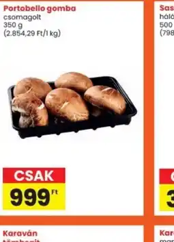 Interspar Portobello gomba ajánlat
