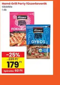 Interspar Hamé Grill Party fűszerkeverék ajánlat
