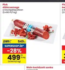 Interspar Pick diákcsemeg ajánlat