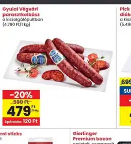 Interspar Gyulai Végvári parasztkolbász ajánlat