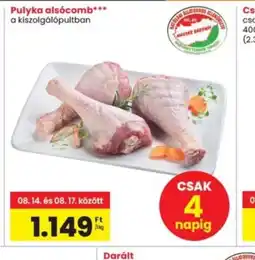 Interspar Pulyka alscomb ajánlat