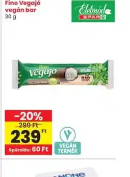 Interspar Fino Vegajo vegán bar ajánlat