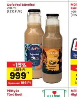 Interspar Cafe Frei kávéital ajánlat