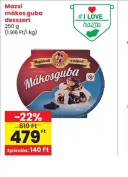 Interspar Mazsi mákos guba desszert ajánlat