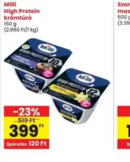 Milli High Protein krémtúr