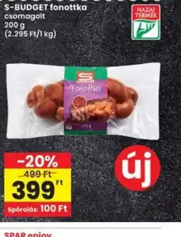 Interspar S-Budget fonottka ajánlat