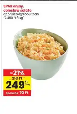 Interspar SPAR enjoy. coleslaw saláta ajánlat