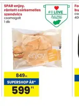 Interspar Spar Enjoy rántott csirkemelles szendvics ajánlat