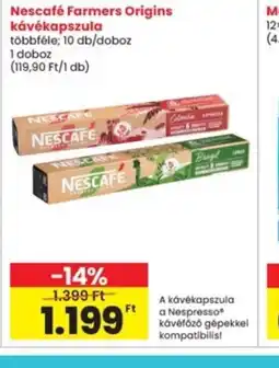 Nescafé Farmers Origins kávékapszula