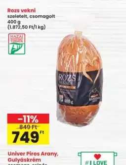 Interspar Rozs vekni ajánlat
