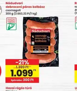Interspar Nádudvari debreceni páros kolbász ajánlat