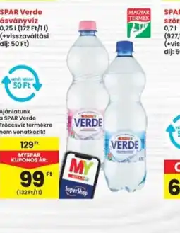 Interspar Spar Verde ásványvíz ajánlat