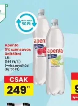 Interspar Apenta 0% szénsavás üdítőital ajánlat