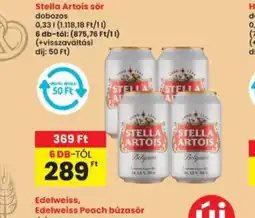 Interspar Stella Artois sör ajánlat