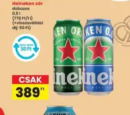 Interspar Heineken sör dobozos ajánlat