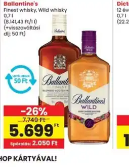 Interspar Ballantine's Finest whisky, Wild whisky ajánlat