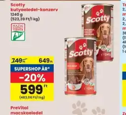 Interspar Scotty kutyaeledel-konzerv ajánlat