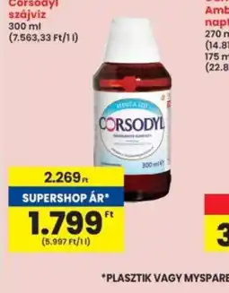 Interspar Corsodyl szájvíz ajánlat