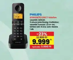 Interspar Philips D2601B/53 DECT telefon ajánlat
