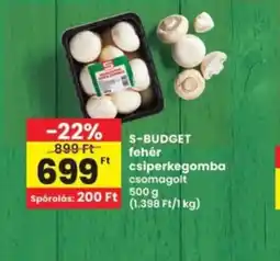 Interspar S-Budget fehér csiperkegomba ajánlat