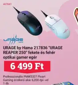 Office Depot URAGE by Hama 217836 "URAGE REAPER 250" fekete ajánlat