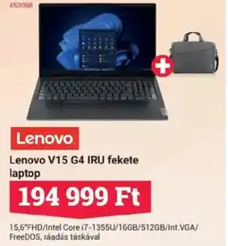 Office Depot Lenovo V15 G4 IRU fekete laptop ajánlat