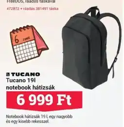 Office Depot Tucano 19l notebook hátizsák ajánlat
