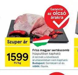 Tesco Friss magyar sertéscomb ajánlat