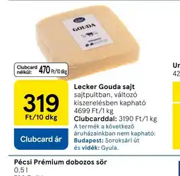 Tesco Lecker Gouda sajt ajánlat