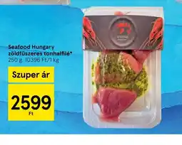 Tesco Seafood Hungary zöldfűszeres tonhalfilé ajánlat