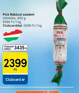 Tesco Pick Rákczi szalámi ajánlat