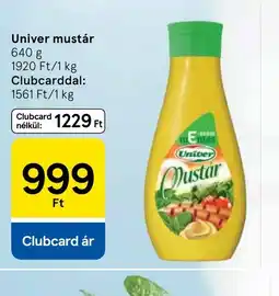Tesco Univer mustár ajánlat