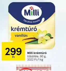 Tesco Milli krémtúr ajánlat