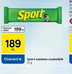 Tesco Sport szeletes csokoládé ajánlat