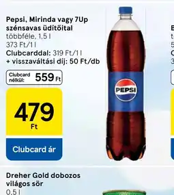 Tesco Pepsi, Mirinda vagy 7Up szénsavas üdítőital ajánlat