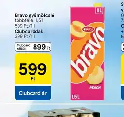 Tesco Bravo gyümölcslé ajánlat