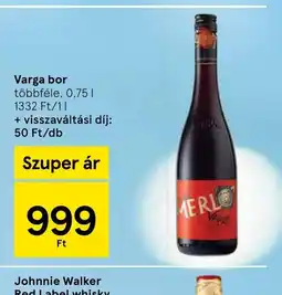 Tesco Varga bor ajánlat