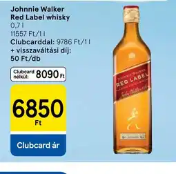Tesco Johnnie Walker Red Label whisky ajánlat