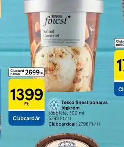 Tesco Tesco Finest poharas jégkrém ajánlat