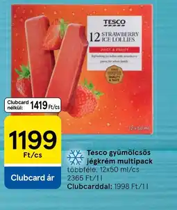Tesco Tesco gyümölcsös jégkrém multipack ajánlat