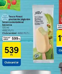 Tesco Tesco Finest pisztáciás jégkrém ajánlat