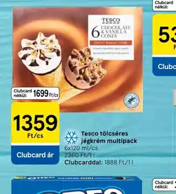 Tesco Tesco tölcséres jégkrém multipack ajánlat